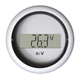 Veratron 52MM (2-1/16") ViewLine Hour Counter-Voltmeter - White - Life Raft Professionals