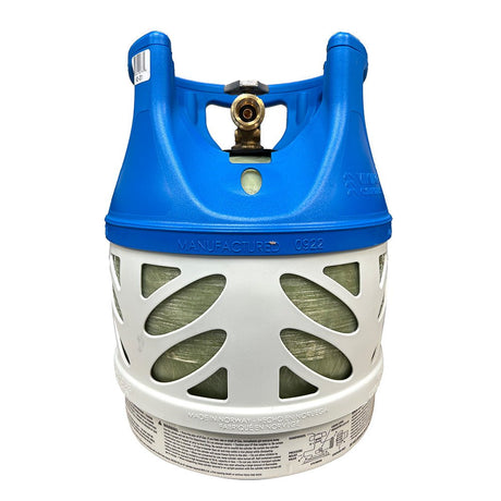 Viking Cylinders 11lb Vertical Fiberglass Composite LPG Cylinder w/Type 1 Valve - OPD, DOT, TC Approved - Life Raft Professionals