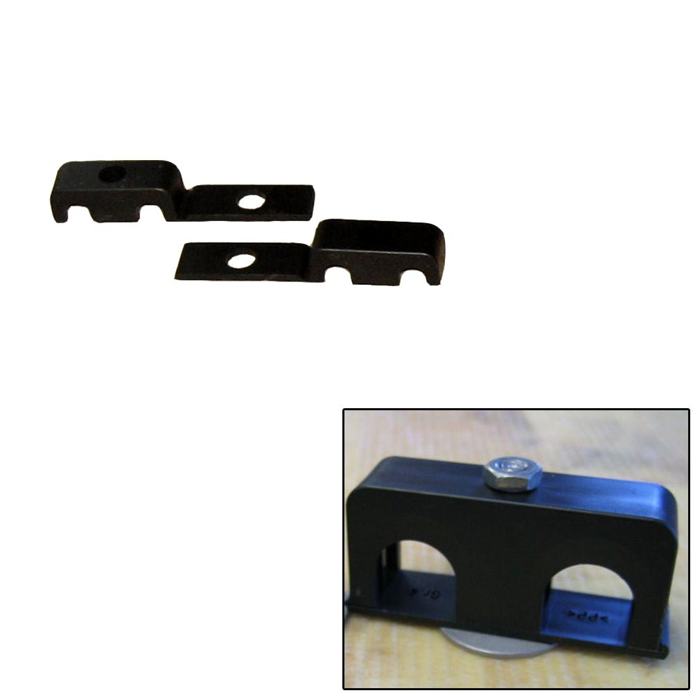 Weld Mount Double Poly Clamp f/1/4" x 20 Studs - 1/4" OD - Requires 0.75" Stud - Qty. 25 - Life Raft Professionals