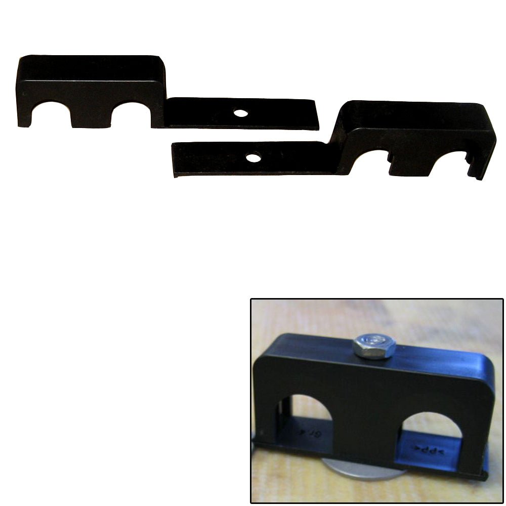 Weld Mount Double Poly Clamp f/1/4" x 20 Studs - 3/4" OD - Requires 1.75" Stud - Qty. 25 - Life Raft Professionals