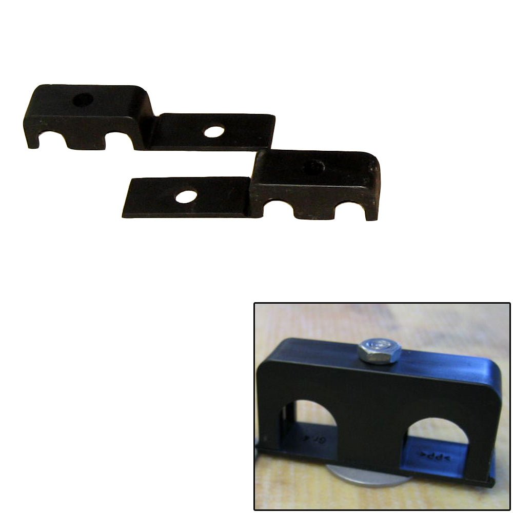Weld Mount Double Poly Clamp f/1/4" x 20 Studs - 3/8" OD - Requires 1" Stud - Qty. 25 - Life Raft Professionals