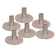 Weld Mount Stainless Steel Standoff 1.25" Base 1/4" x 20 Thread .75 Tall - 6-Pack - Life Raft Professionals