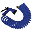 Whitecap 15 Blue Coiled Hose w/Adjustable Nozzle - Life Raft Professionals