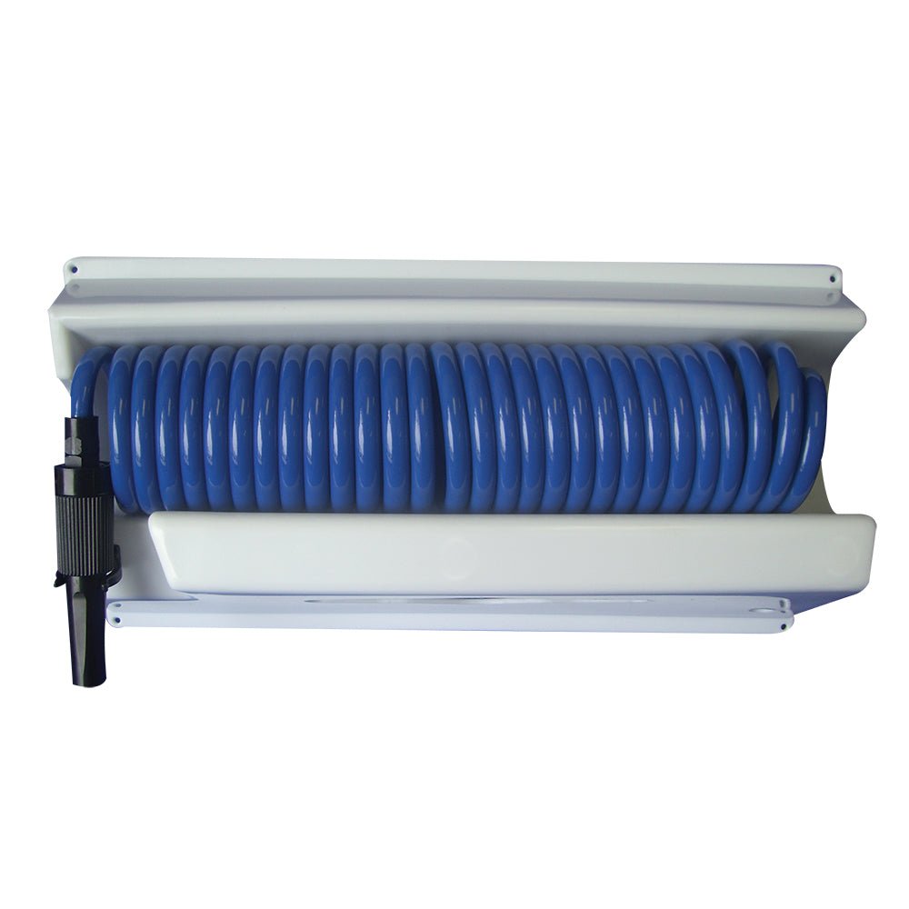 Whitecap 25 Blue Coiled Hose w/Mounting Case - Life Raft Professionals