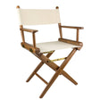 Whitecap Directors Chair w/Natural Seat Covers - Teak - Life Raft Professionals