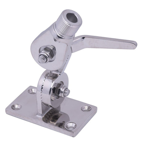 Whitecap Heavy-Duty Ratchet Antenna Mount - 316 Stainless Steel [S-1802BC] - Life Raft Professionals