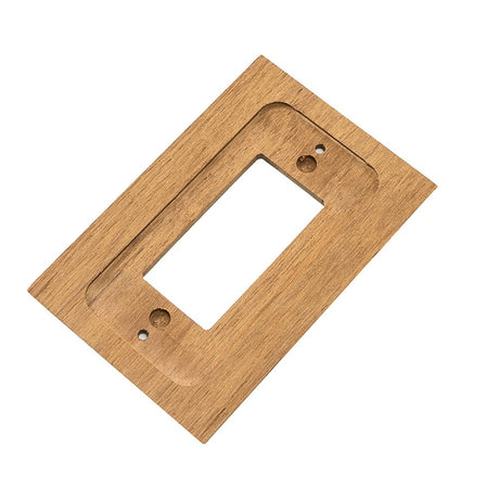 Whitecap Teak Ground Fault Outlet Cover/Receptacle Plate - Life Raft Professionals