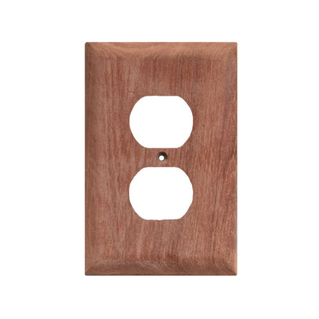 Whitecap Teak Outlet Cover/Receptacle Plate - Life Raft Professionals