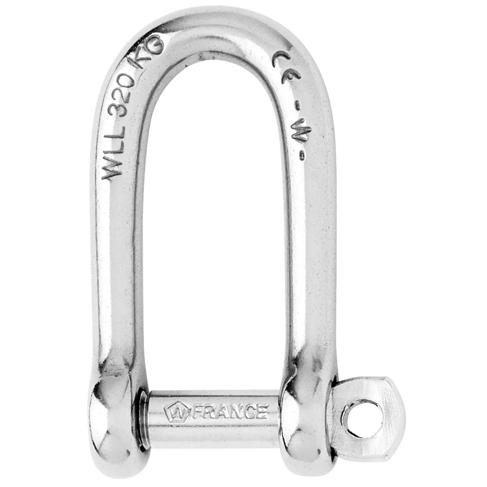 Wicahrd Self-Locking Long D Shackle - Diameter 5mm - 3/16" - Life Raft Professionals