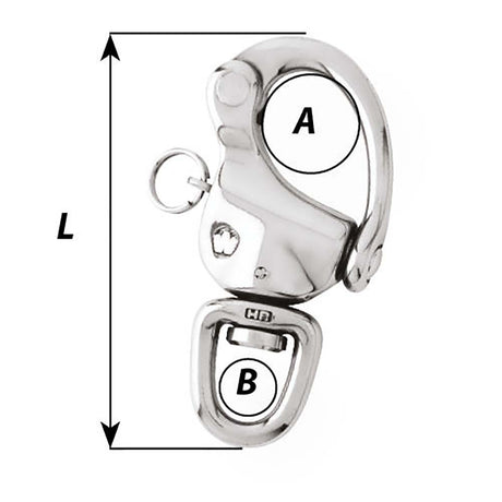 Wichard 2-3/4" Snap Shackle w/Swivel Clevis Pin - 70mm - Life Raft Professionals