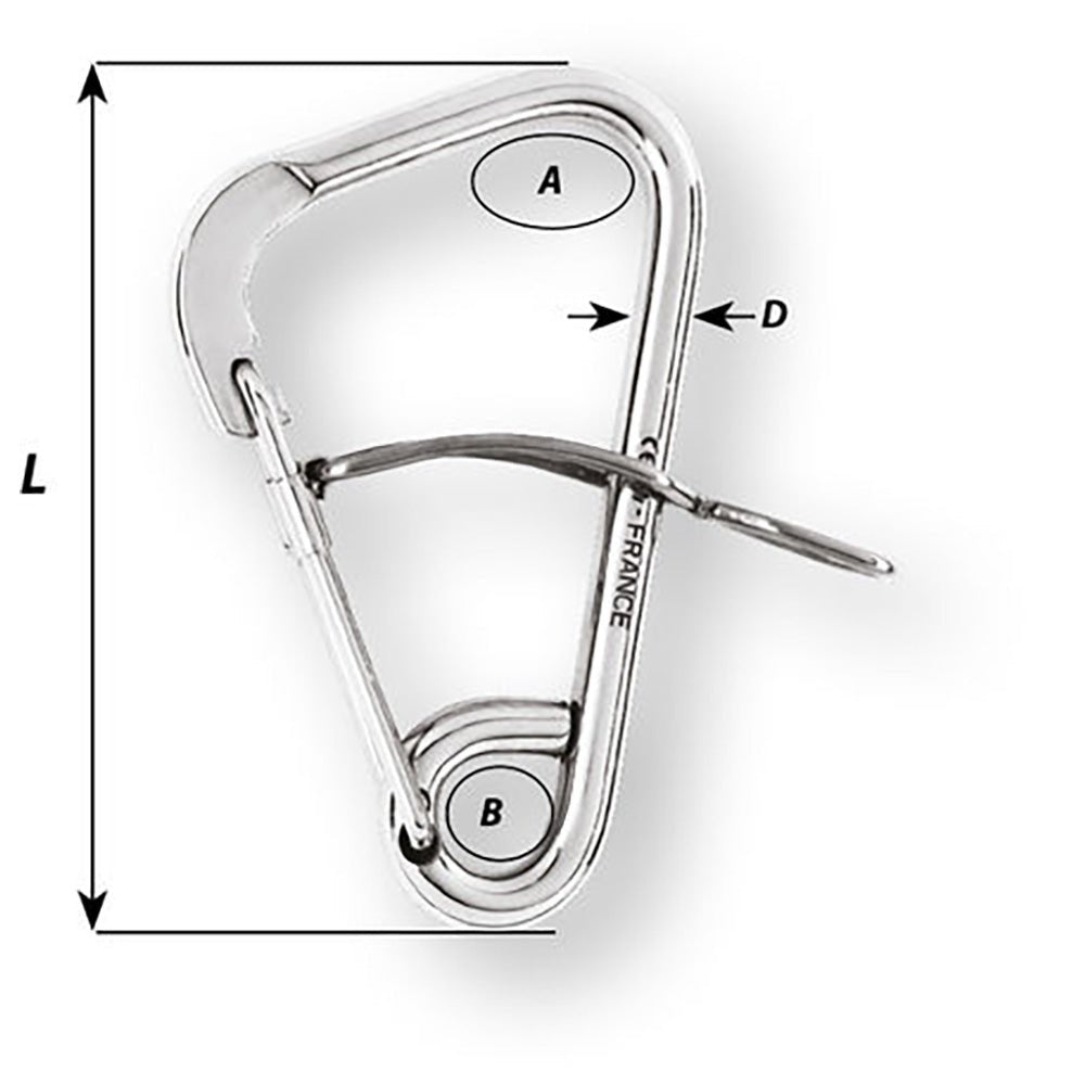 Wichard Automatic Mooring Hook - 170mm Length - 6-11/16" - Life Raft Professionals