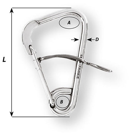 Wichard Automatic Mooring Hook - 170mm Length - 6-11/16" - Life Raft Professionals