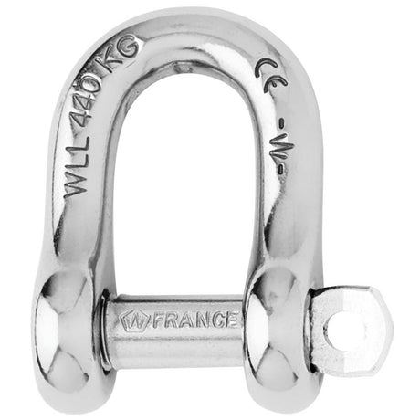 Wichard Captive Pin D Shackle - Diameter 6mm - 1/4" - Life Raft Professionals