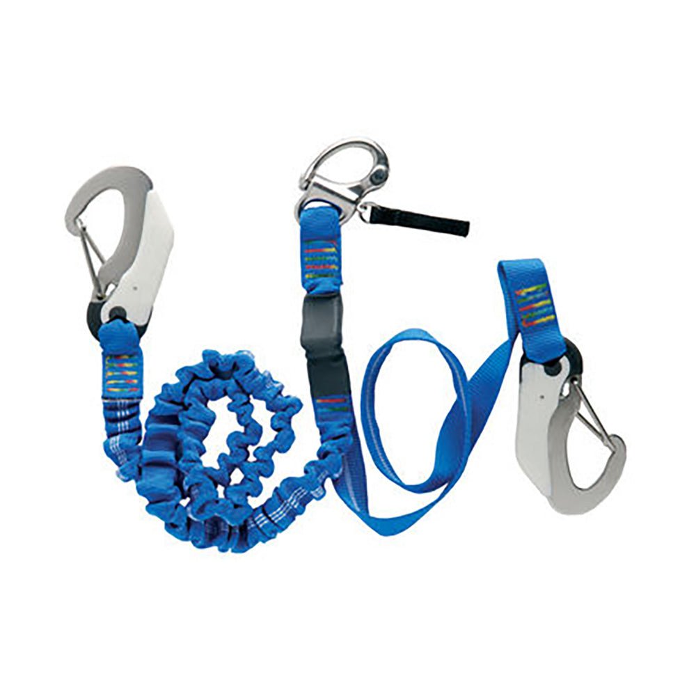 Wichard Double Releasable Elastic Tether Fixed Line w/3 Hooks [07008] - Life Raft Professionals