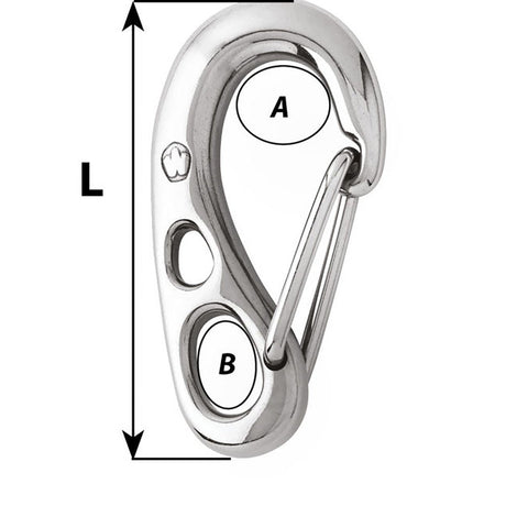 Wichard HR Safety Snap Hook - 100mm Length - 3-15/16" - Life Raft Professionals