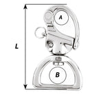 Wichard HR Snap Shackle Webbing Swivel - 100mm Length - 3-15/16" - Life Raft Professionals