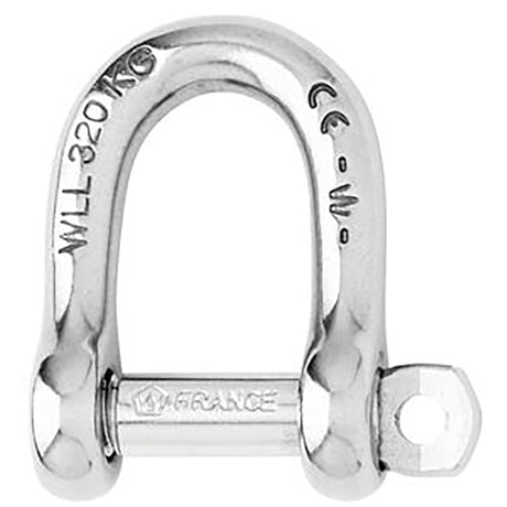 Wichard Not Self-Locking D Shackle - 14mm Diameter - 9/16" - Life Raft Professionals