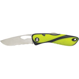 Wichard Offshore Knife - Single Serrated Blade - Fluorescent - Life Raft Professionals