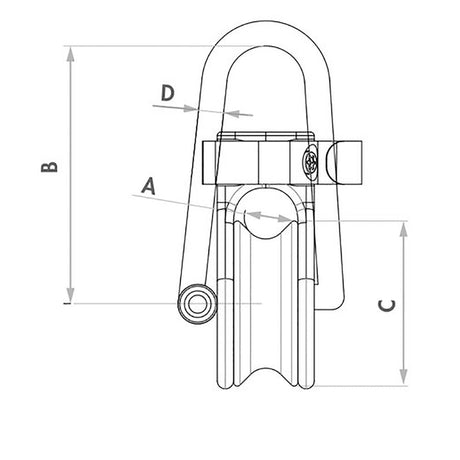 Wichard Soft Snatch Block - 10mm Rope Size - Life Raft Professionals