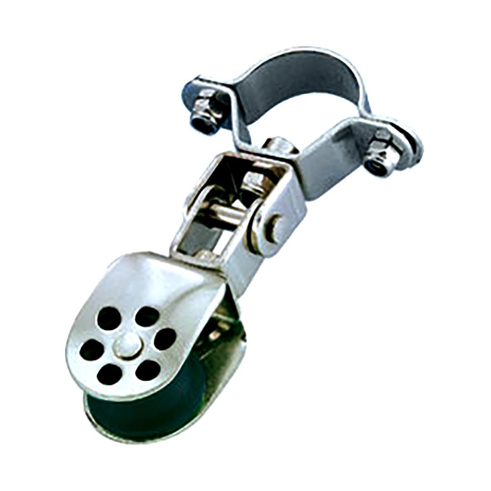 Wichard Stainless Steel Single Block - 25mm Sheave Diameter f/25mm Stanchion Pivoting - Life Raft Professionals