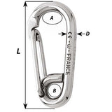 Wichard Symmetric Carbine Hook - Length 100mm - 13/32" - Life Raft Professionals