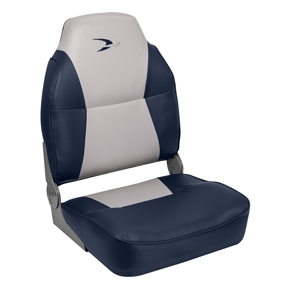 Wise Lund Style High-Back Fishing Seat - Grey/Navy - Life Raft Professionals