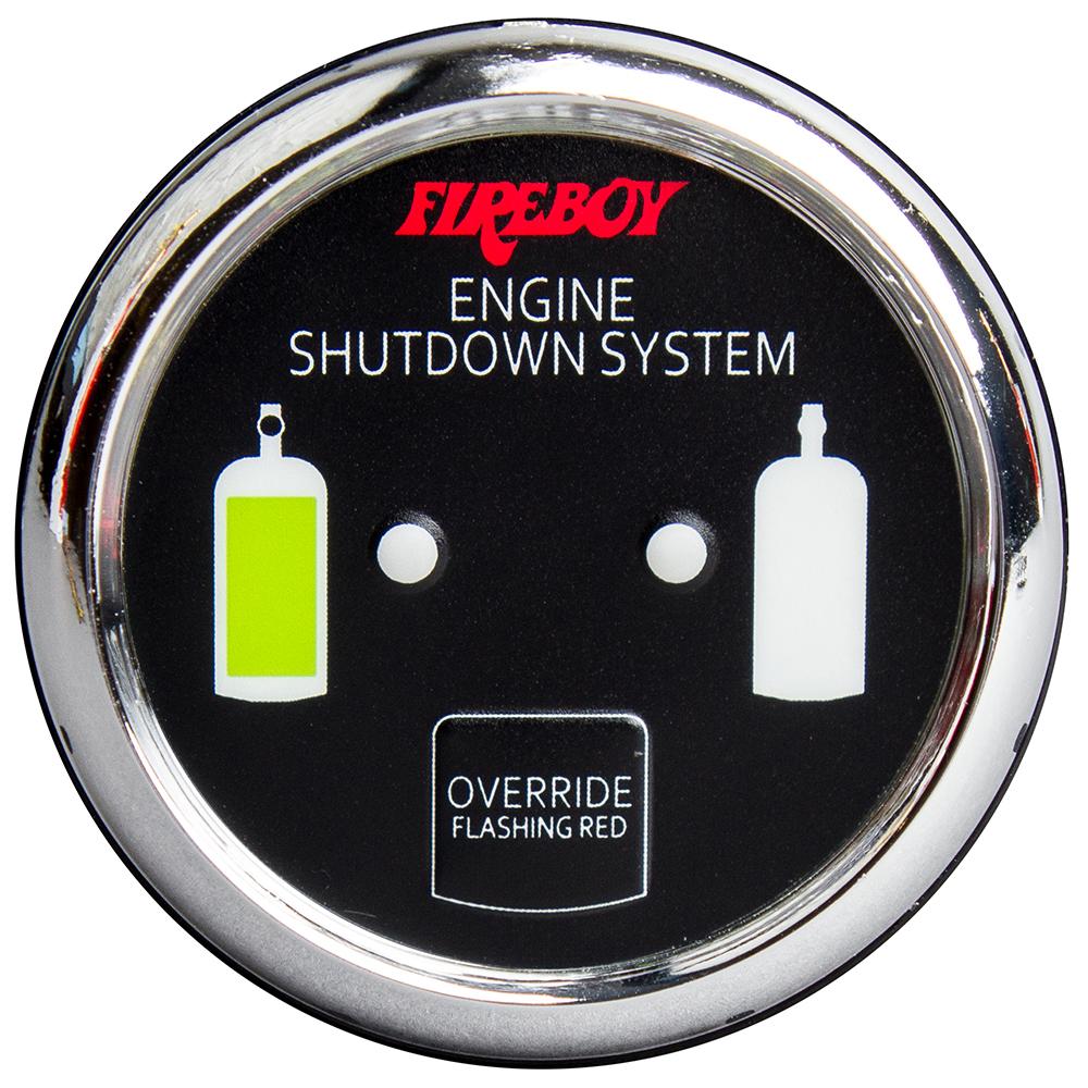 Xintex Deluxe Helm Display w/Gauge Body, LED & Color Graphics f/Engine Shutdown System - Chrome Bezel Display [DU-RCH-20-R] - Life Raft Professionals