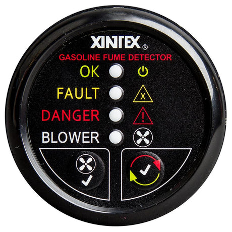 Xintex Gasoline Fume Detector & Blower Control w/Plastic Sensor - Black Bezel Display [G-1BB-R] - Life Raft Professionals