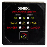 Xintex Gasoline Fume Detector w/2 Plastic Sensors - Black Bezel Display [G-2B-R] - Life Raft Professionals