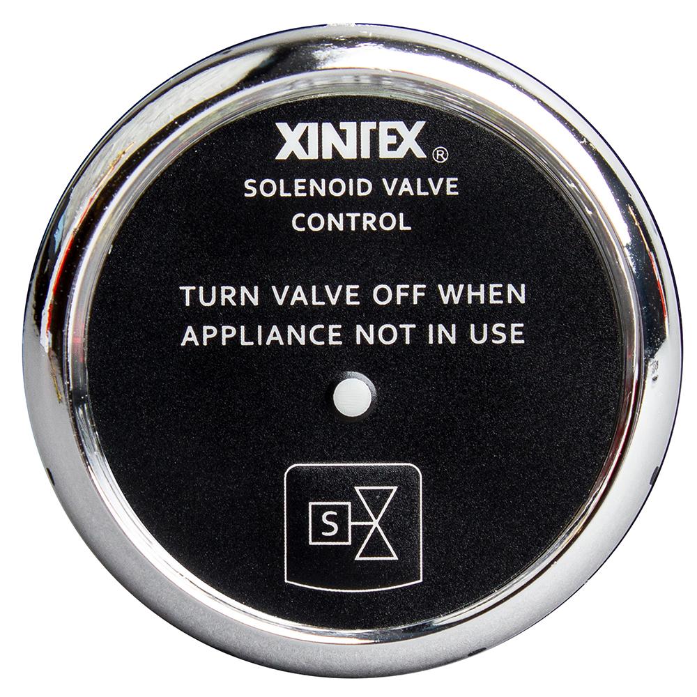 Xintex Propane Control & Solenoid Valve w/Chrome Bezel Display [C-1C-R] - Life Raft Professionals
