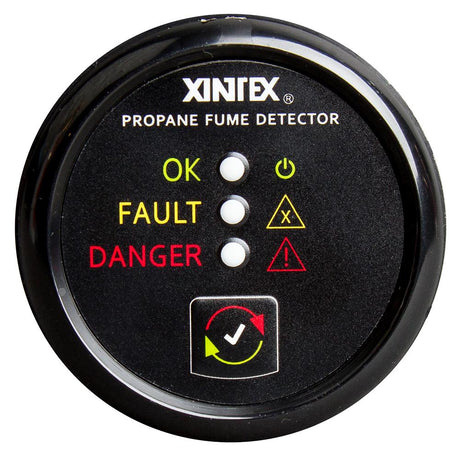Xintex Propane Fume Detector w/Plastic Sensor - No Solenoid Valve - Black Bezel Display [P-1B-R] - Life Raft Professionals