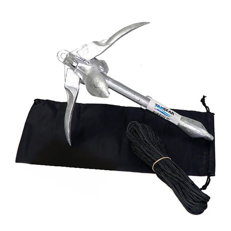 YakGear 3.3lb Grapnel Anchor Kit w/Storage Bag - Life Raft Professionals